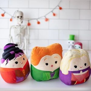 Squishmallows 8-Inch Hocus Pocus Set - Sanderson Sisters Witches- NWT